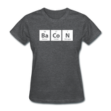 "BaCoN" - Women's T-Shirt deep heather / S - LabRatGifts - 9