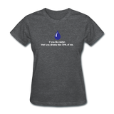 "If You Like Water" - Women's T-Shirt deep heather / S - LabRatGifts - 9