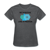 "Be Positive" (black) - Women's T-Shirt deep heather / S - LabRatGifts - 10