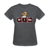 "Wine Periodic Table" - Women's T-Shirt deep heather / S - LabRatGifts - 12