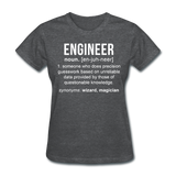 "Engineer" (white) - Women's T-Shirt deep heather / S - LabRatGifts - 6