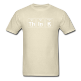 "ThInK" (white) - Men's T-Shirt khaki / S - LabRatGifts - 12