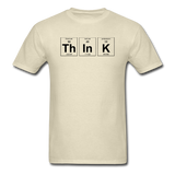 "ThInK" (black) - Men's T-Shirt khaki / S - LabRatGifts - 3