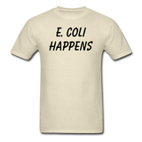 "E. Coli Happens" (black) - Men's T-Shirt khaki / S - LabRatGifts - 4