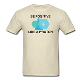 "Be Positive" (black) - Men's T-Shirt khaki / S - LabRatGifts - 4