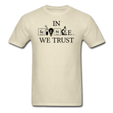 "In Science We Trust" (black) - Men's T-Shirt khaki / S - LabRatGifts - 4