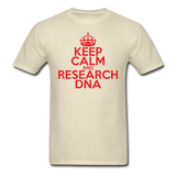 "Keep Calm and Research DNA" (red) - Men's T-Shirt khaki / S - LabRatGifts - 4