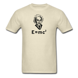 "Albert Einstein: E=mc²" - Men's T-Shirt khaki / S - LabRatGifts - 11