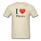 "I ♥ Physics" (black) - Men's T-Shirt khaki / S - LabRatGifts - 4