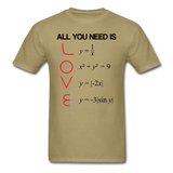 "All You Need is Love" - Men's T-Shirt khaki / S - LabRatGifts - 11