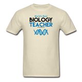 "World's Best Biology Teacher" - Men's T-Shirt khaki / S - LabRatGifts - 4