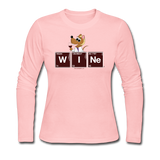 "WINe Periodic Table" - Women's Long Sleeve T-Shirt light pink / S - LabRatGifts - 4