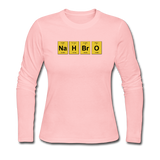 "NaH BrO" - Women's Long Sleeve T-Shirt light pink / S - LabRatGifts - 4