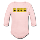 "NaH BrO" - Baby Long Sleeve One Piece light pink / 6 months - LabRatGifts - 3