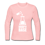 "Drop the Base" - Women's Long Sleeve T-Shirt light pink / S - LabRatGifts - 2