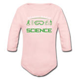 "Stand Back" - Baby Long Sleeve One Piece light pink / 6 months - LabRatGifts - 2