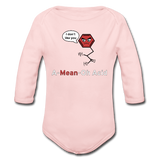 "A-Mean-Oh Acid" - Baby Long Sleeve One Piece light pink / 6 months - LabRatGifts - 3