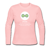 "Biology Division" - Women's Long Sleeve T-Shirt light pink / S - LabRatGifts - 3