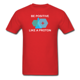"Be Positive" (white) - Men's T-Shirt red / S - LabRatGifts - 8