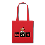 "BaCoN Periodic Table" - Tote Bag red / One size - LabRatGifts - 5