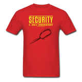 "Security E. Coli Laboratory" - Men's T-Shirt red / S - LabRatGifts - 6