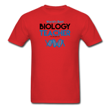 "World's Best Biology Teacher" - Men's T-Shirt red / S - LabRatGifts - 8