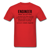 "Engineer" (black) - Men's T-Shirt red / S - LabRatGifts - 13