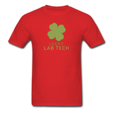 "Lucky Lab Tech" - Men's T-Shirt red / S - LabRatGifts - 6