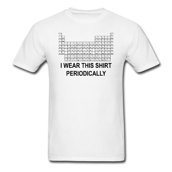 "I Wear this Shirt Periodically" (black) - Men's T-Shirt white / S - LabRatGifts - 1