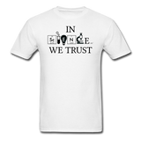 "In Science We Trust" (black) - Men's T-Shirt white / S - LabRatGifts - 1