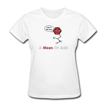 "A-Mean-Oh Acid" - Women's T-Shirt white / S - LabRatGifts - 1