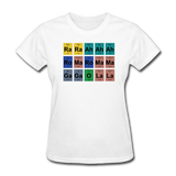 "Lady Gaga Periodic Table" - Women's T-Shirt white / S - LabRatGifts - 13