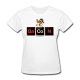 "Bacon Periodic Table" - Women's T-Shirt white / S - LabRatGifts - 1
