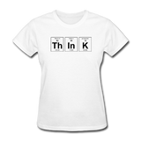 "ThInK" (black) - Women's T-Shirt white / S - LabRatGifts - 3