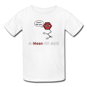 "A-Mean-Oh-Acid" - Kids T-Shirt white / XS - LabRatGifts - 1
