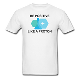 "Be Positive" (black) - Men's T-Shirt white / S - LabRatGifts - 1