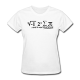 "I Ate Some Pie" (black) - Women's T-Shirt white / S - LabRatGifts - 1