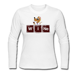 "WINe Periodic Table" - Women's Long Sleeve T-Shirt white / S - LabRatGifts - 3