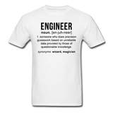 "Engineer" (black) - Men's T-Shirt white / S - LabRatGifts - 1