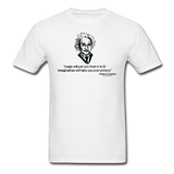"Albert Einstein: Logic Quote" - Men's T-Shirt white / S - LabRatGifts - 1