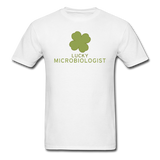 "Lucky Microbiologist" - Men's T-Shirt white / S - LabRatGifts - 1