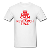 "Keep Calm and Research DNA" (red) - Men's T-Shirt white / S - LabRatGifts - 1