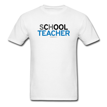 "sChOOL Teacher" - Men's T-Shirt white / S - LabRatGifts - 1