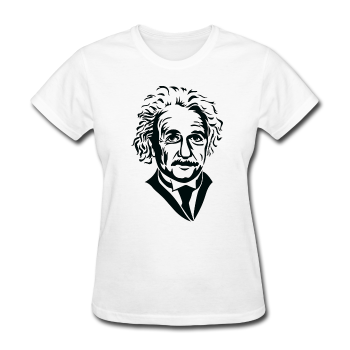 "Albert Einstein" - Women's T-Shirt white / S - LabRatGifts - 1