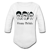 "Heavy Metals" - Baby Long Sleeve One Piece white / 6 months - LabRatGifts - 2