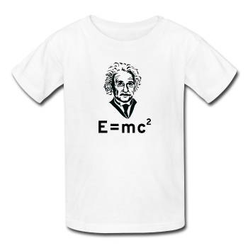 "Albert Einstein: E=mc²" - Kids' T-Shirt white / XS - LabRatGifts - 1