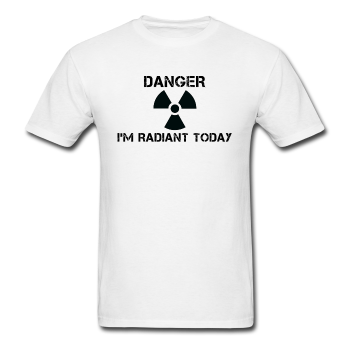 "Danger I'm Radiant Today" - Men's T-Shirt white / S - LabRatGifts - 1