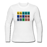 "Lady Gaga Periodic Table" - Women's Long Sleeve T-Shirt white / S - LabRatGifts - 3