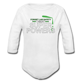 "Forget Lab Safety" - Baby Long Sleeve One Piece white / 6 months - LabRatGifts - 2