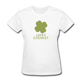 "Lucky Chemist" - Women's T-Shirt white / S - LabRatGifts - 1